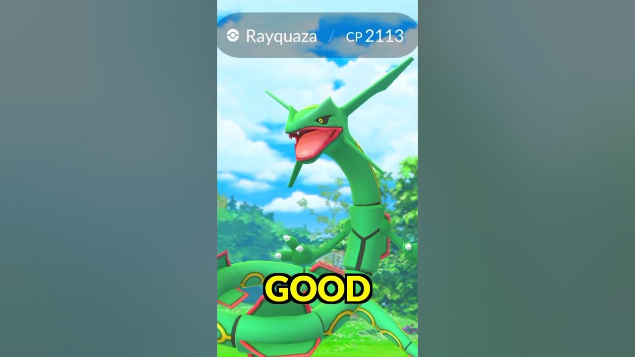 World's first Mega Rayquaza in Pokemon GO! #pokemongo