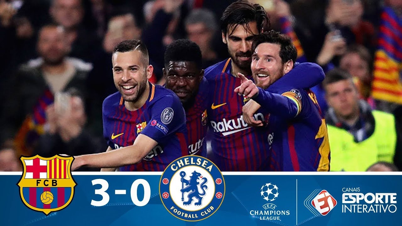 Barcelona 3 x 0 Chelsea – Melhores Momentos – Champions League (14/03/2018)