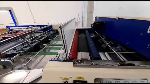 ZFM-1080KN Automatic window laminating machine doing thermal laminating
