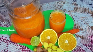 HOW TO MAKE CARROT AND ORANGE JUICE USING A BLENDER || WEIGHT LOSS JUICE