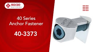80/20: 40 Series Anchor Fastener (40-3373)
To Purchase: https://bit.ly/464Z7MK
Find in Catalog: https://bit.ly/428g7iZ
80/20 Website: https://bit.ly/3peM7n3
The standard anchor fastener assembly is comprised of a socket head cap screw, cam, and T-nut. It is one of the strongest internal fastening methods, offering a long-lasting connection. The anchor fastener provides infinite positioning along the mating profiles T-slot, allowing a large degree of adjustability. The anchor fastener provides 90 degree, flush, vibration resistant connections, especially convenient where space restrictions apply. This connection method requires a counterbore machining service on the mounting profile. Additional Information: Cams are available separately (without the socket head cap screw and T-nut) for instances where you want to create your own custom assembly. 80/20: 40 Series Anchor Fastener (40-3373)