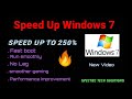 How To Speed Up Windows 7 | Upto 250% | Faster And Smoother | Latest 2021 | Spectre tech solutions |