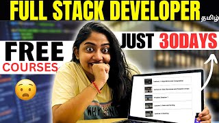 Epic😳FREE Full Stack Developer COURSES to learn in 30DAYS🔴💯