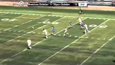 Bradshaw Christian's Mary Petree rushes out of goa...