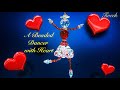 Make a BEADED DANCER With HEART , Valentines Day, Tutorial