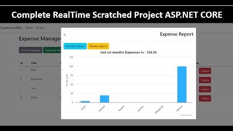 Expenses Management Project in ASP.NET 7.0 | Fully Scratched and Real time Project.