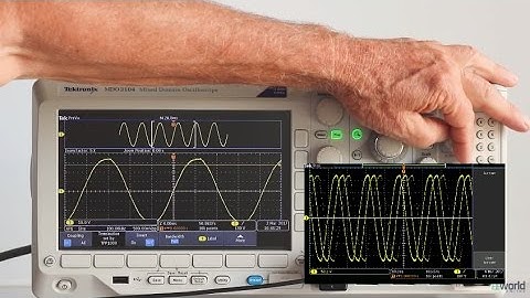 Tektronix MDO3104 Oscilloscope Time Domain Menu Elements