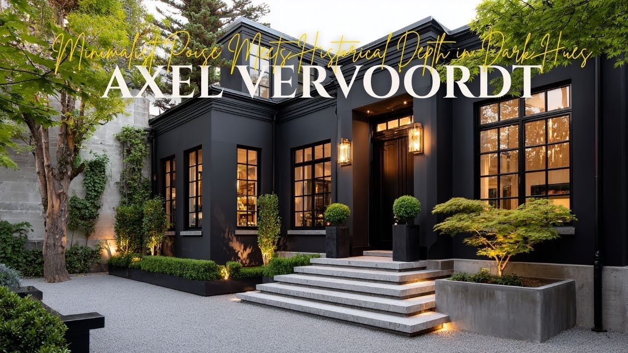Black Modern Classic Home by Axel Vervoordt Minimalist Poise Meets ...