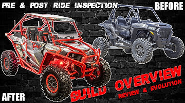The BATTLE WAGON - In Depth RZR XP Turbo Build Overview & Pre/Post Ride SXS/UTV Inspection & Reviews