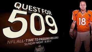 Peyton Manning makes history MOST TOUCHDOWN PASSES ALL TIME 509