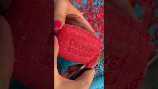 ASMR cutting soap cubes