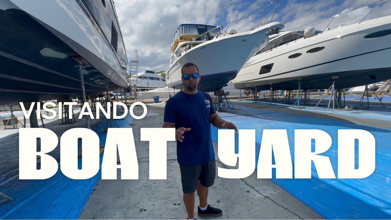 VISITAMOS UN BOAT YARD Y NOS ENCONTRAMOS CON EL FAMOSO SUNSEEAKER 75 DEL VIAJE A BIMINI.