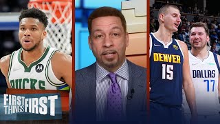 Giannis, Luka Dončić, \& Nikola Jokić make Chris Broussard's MVP ballot | NBA | FIRST THINGS FIRST