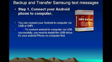 Backup and transfer text messages for Samsung Galaxy Mini to PC