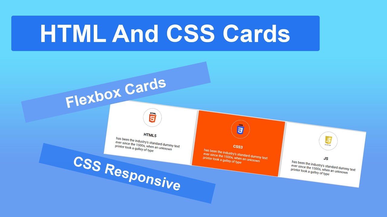 أزاي أعمل cards بال css و html - YouTube