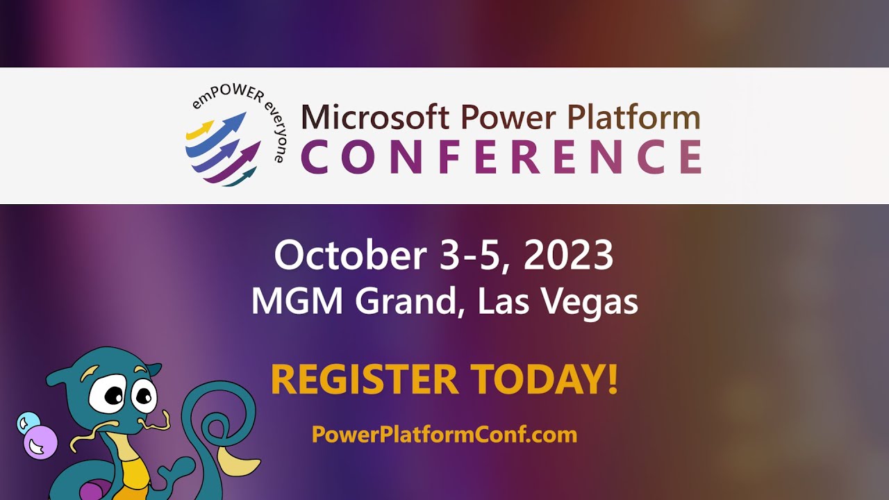 Microsoft Power Platform Conference Returns in 2023 to Las Vegas! YouTube