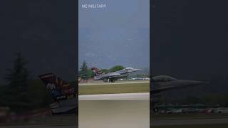 U.s. And Dutch Air Force F-16S Take To The Skies Over Southern Europe #Shorts