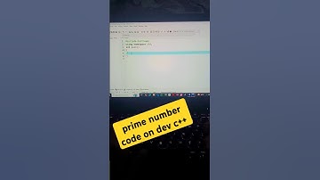 prime number code on dev c++ #coding #programming#famous
