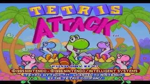 Tetris Attack Hard Mode Run