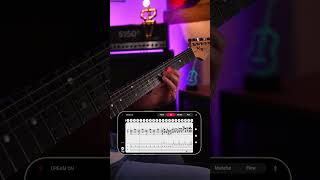 Dream on guitar tutorial - Aerosmith  #guitar #guitartutorial #visualnote #guitarist