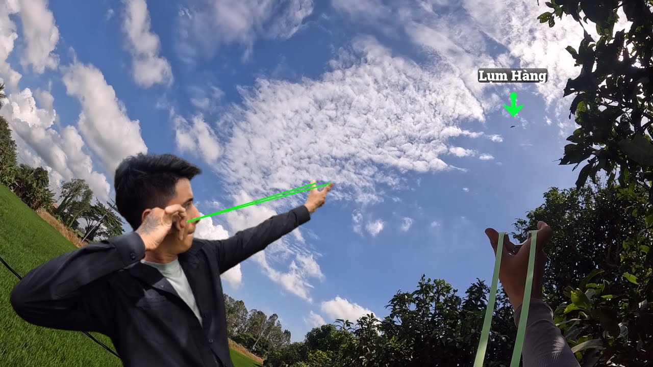 target is flying slingshot hunting | Dam Nguyen | Part 18