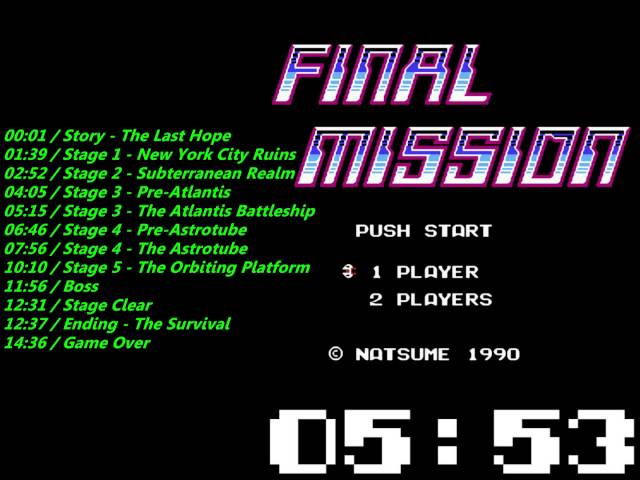 Nes Final Mission Soundtrack class=