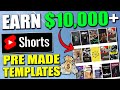 How To Make Money On YouTube SHORTS Using Pre Made Templates (Step By Step)