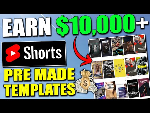 How To Make Money On YouTube SHORTS Using Pre Made Templates (Step By Step)