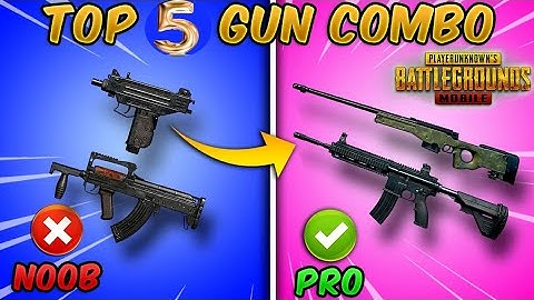 Top 5 Best Gun Combinations in PUBG MOBILE (Weapon Combo/Loadout) Tips and Tricks (2021)