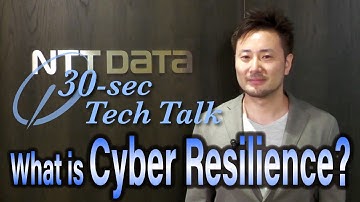30-Sec Tech Talk ～ What is Cyber Resilience?