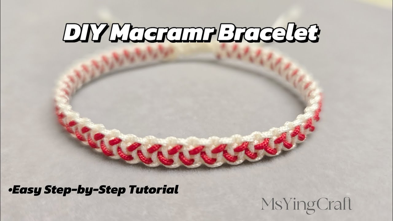 DIY Macrame Bracelet Tutorial | Slow, Step-by-Step & Detailed Tutorial ...