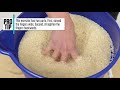 Rice bucket exercise for climbers