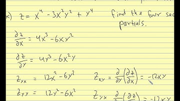 Calc III 2013 13.3 pt 2 Higher Order Partial Derivatives