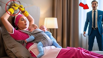 MILIONER WRÓCIŁ Z PODRÓŻY — I ZOBACZYŁ SPRZĄTACZKĘ Z JEGO DZIEĆMI PRZYWIĄZANYMI… SZOK!