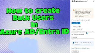 Celebrity How to Create Bulk Users in Azure | Add Multiple Users in Microsoft Entra ID (Step-by-Step) Wealth