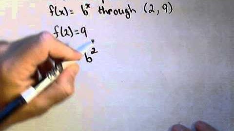 Finding an Exponential Function Given 1 Point