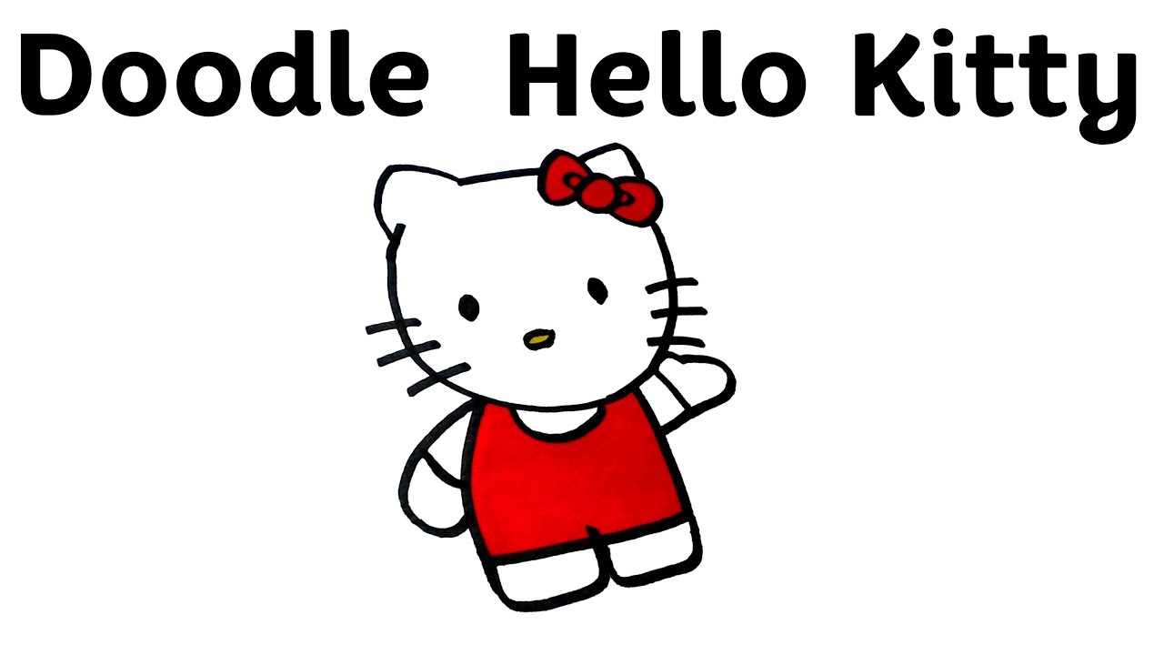Gambar Doodle Hello Kitty Populer Dan