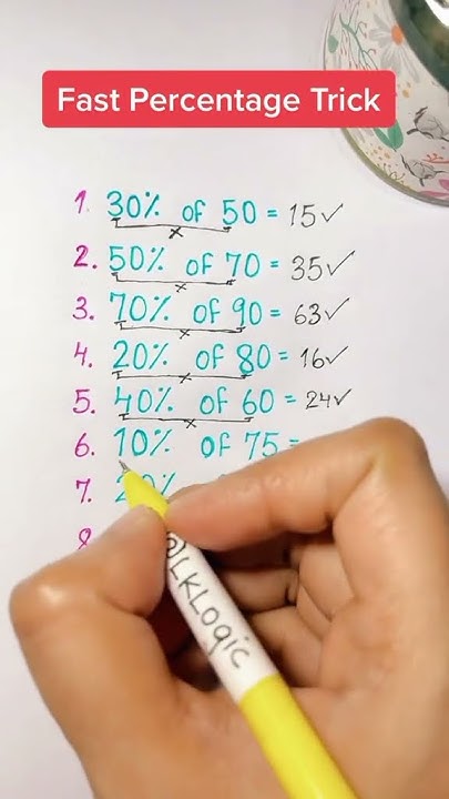 Learn How To Find Percentage In 5 Seconds knowledge viralshort maths learn-how-to-find-percentage-in-5-seconds-knowledge-viralshort-maths