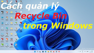 CÁCH QUẢN LÝ THÙNG RÁC TRONG WINDOWS