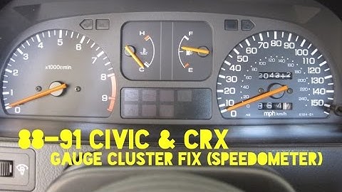 How to Remove and Fix Gauge Cluster, Tach, & Speedometer - 88-91 Honda Civic CRX