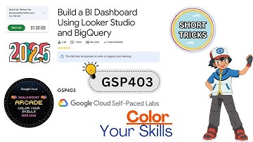 Build a BI Dashboard Using Looker Studio and BigQuery  || #GSP403 || Lab Solution #arcade