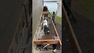 Side Walkway Taking Shape #construction #diy #deckbuilder