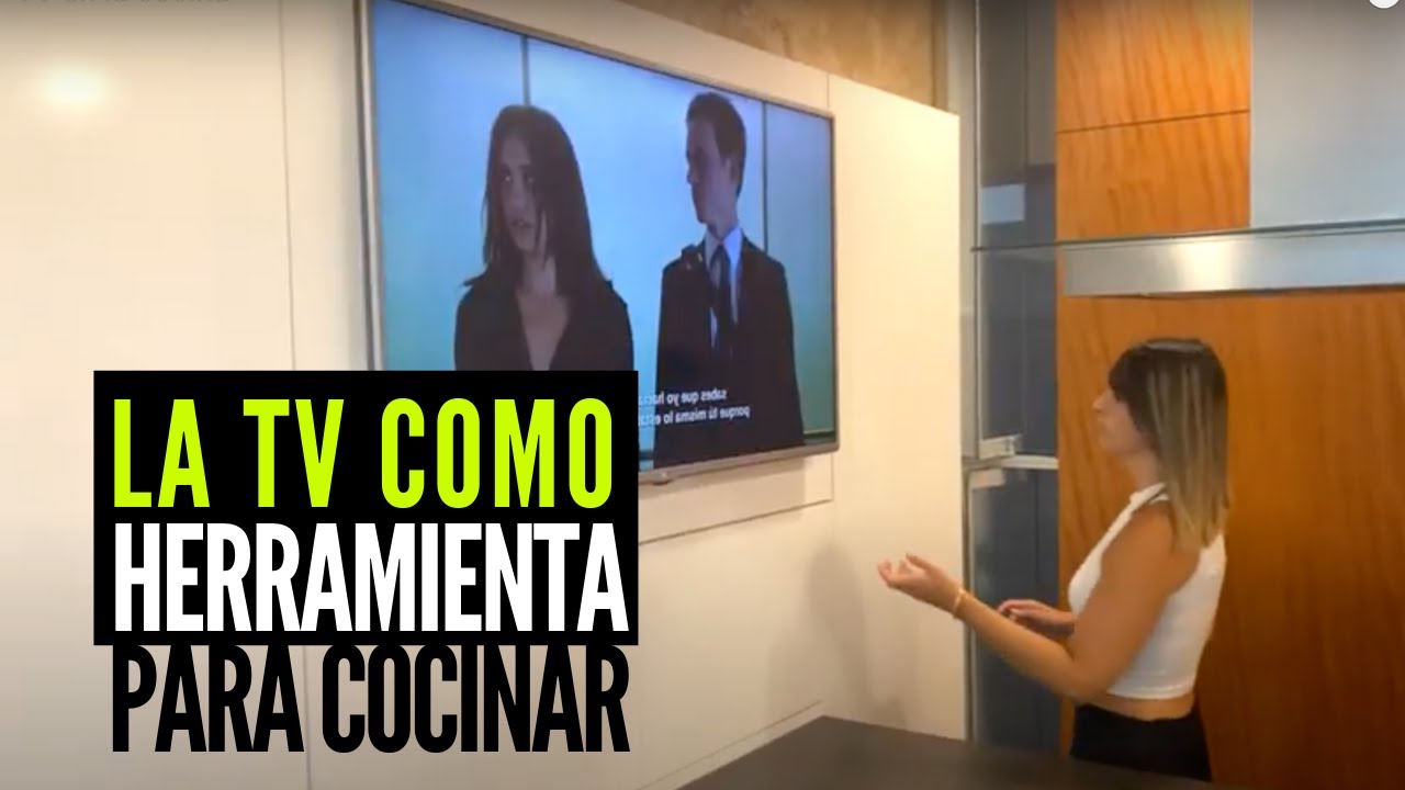 Puedes tener con facilidad un panel TV en la cocina de TU casa