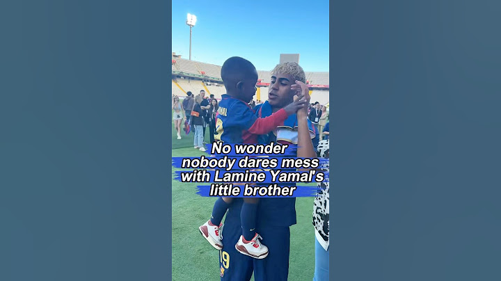 No wonder nobody dares mess with Lamine Yamal’s little brother.