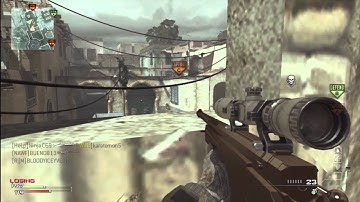 MW3- Random Cross Map Throwing Knife at Seatown (On me!!!)