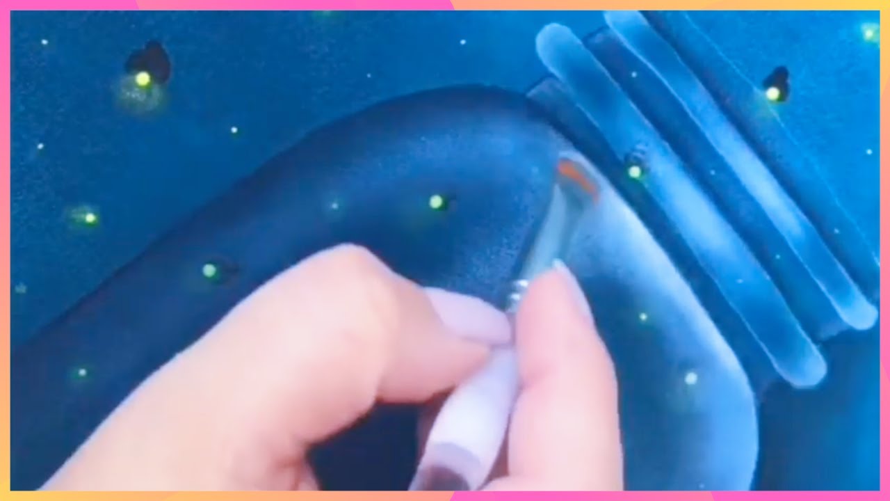 Pintando Pote de Vidro na placa de MDF