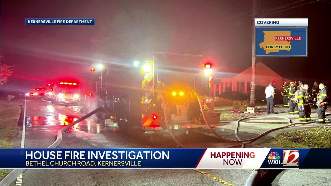 House fire breaks out on Bethel Church Road in Kernersville, Winston ...