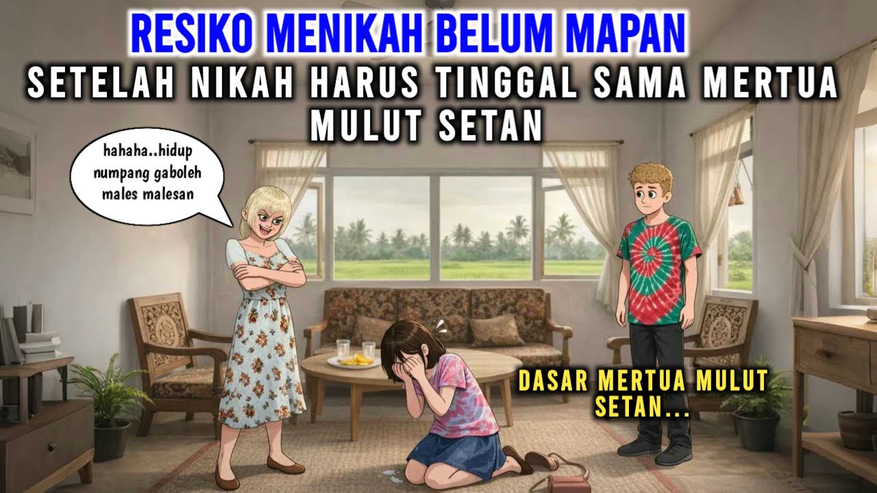 RESIKO MENIKAH BELUM MAPAN, SETELAH NIKAH HARUS TINGGAL SAMA MERTUA MULUT SET4N
