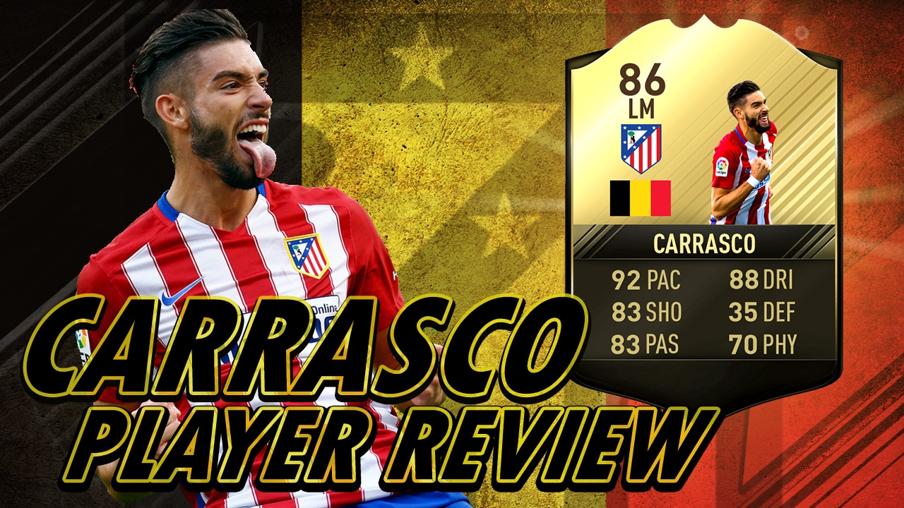 FIFA 17 UT - SIF Carrasco (86) Player Review w/Gameplay & In-Game Stats