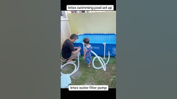 Intex swimming pool set up
